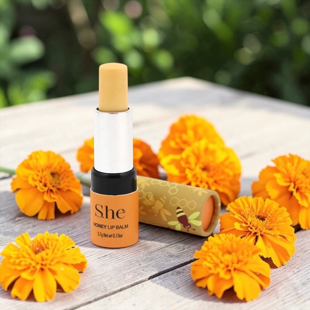 S.he Makeup Honey Moisturizing Buttery Vitamin E Infused Non-Greasy Lip Balm